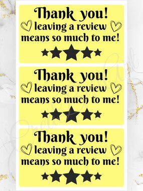 100 Thank you Stickers for Packaging | Small Business Labels